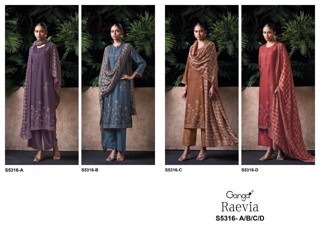 Ganga raevia 5316 ladies dress material wholesale market in delhi